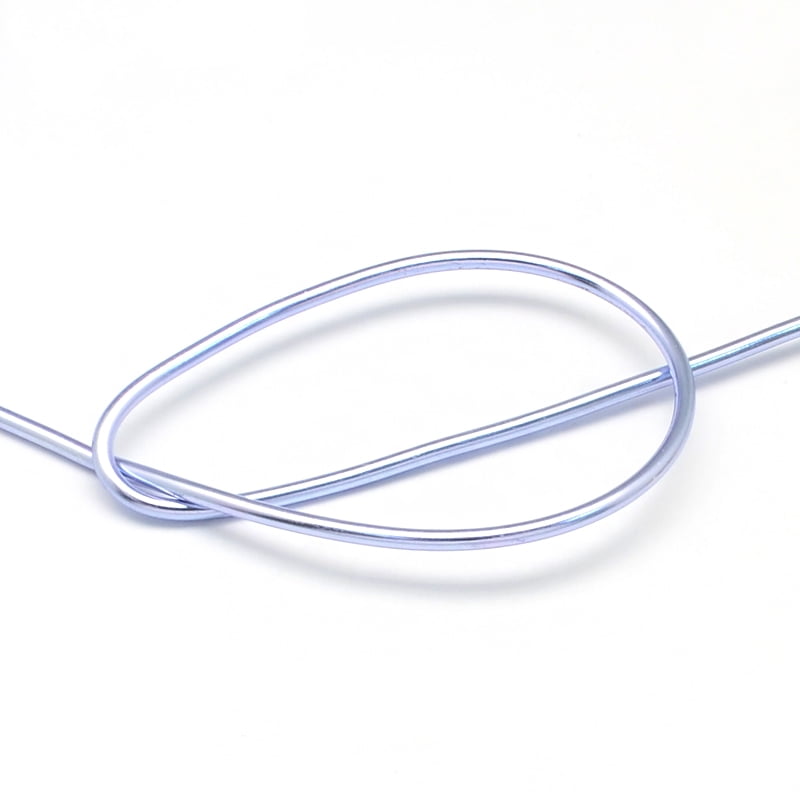 500g Anodized Aluminum Wire Bendable Metal Craft Wire Flexible Craft Wire for Beading Jewelry Craft Making Light Steel Blue 20 Gauge 0.8mm 300m/500g(984.2 Feet/500g)