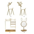 thumbnail image 4 of letairis Jewelry Storage Rack Large Capacity Multifunctional Display Stand Delicate Decoration Organizer Household Living Room Rabbit storage mirro NO2, 4 of 6
