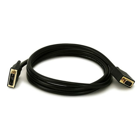 - Monoprice 6ft 28AWG DVI-A to SVGA (HD15) Cable - Black