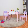 thumbnail image 4 of Costway Kids Art Table and 2 Chairs Set W/ Paper Roll Rack & 2 Drawers for Painting, 4 of 10