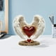 thumbnail image 2 of Preciosa Decoración De Ángel Con Corazón Rojo, Con Detalles Finos Y Elegantes, Envuelta En Elegante Material Acrílico De Estilo Boho. 1 Unidad., 2 of 6