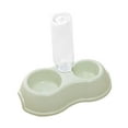 thumbnail image 3 of Pets Water and Food Bowl Set Small Animals Watering Double Cats Dogs Bowls Green, 3 of 10