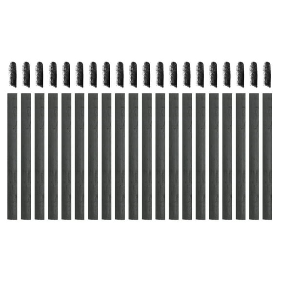 Uxcell Willow Charcoal Sticks, 10-12mm Willow Charcoal Pencils Soft Sketch Vine Art Supplies Set for Drawing Sketching Shading Painting Artists Beginners (Black, Pack of 25)
