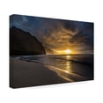 thumbnail image 2 of Pierre Leclerc Photography 'Sunset from Ke'e Beach on Kauai' Canvas Art, 2 of 4