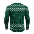 thumbnail image 7 of Christmas Men Round Neck Long Sleeve Pullover Top, Novelty Printed Xmas Festive Casual Wear, Comfortable Winter Party Shirts, Stylish Daily Outfit For Holiday White L, 7 of 7