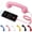 Pink, variant on Retro Cell Phone Handset, Vintage Telephone Receiver with Volume Control, Type-C Plug, Clear Sound for Calls & Video Chat, Universal Smartphone Hand Receiver