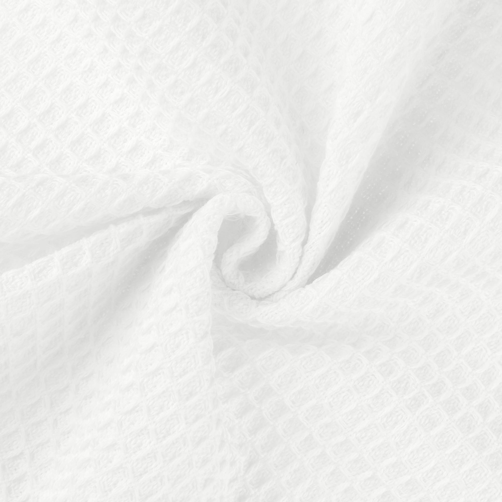 Unique Bargains Rectangle Cotton Linen Table Cover with Tassels for Dining Table White 51"x51"