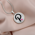 thumbnail image 2 of Collier Cercle Polkadot (Point) en Acier Inoxydable Ou or 18 Carats 18-22", 2 of 7