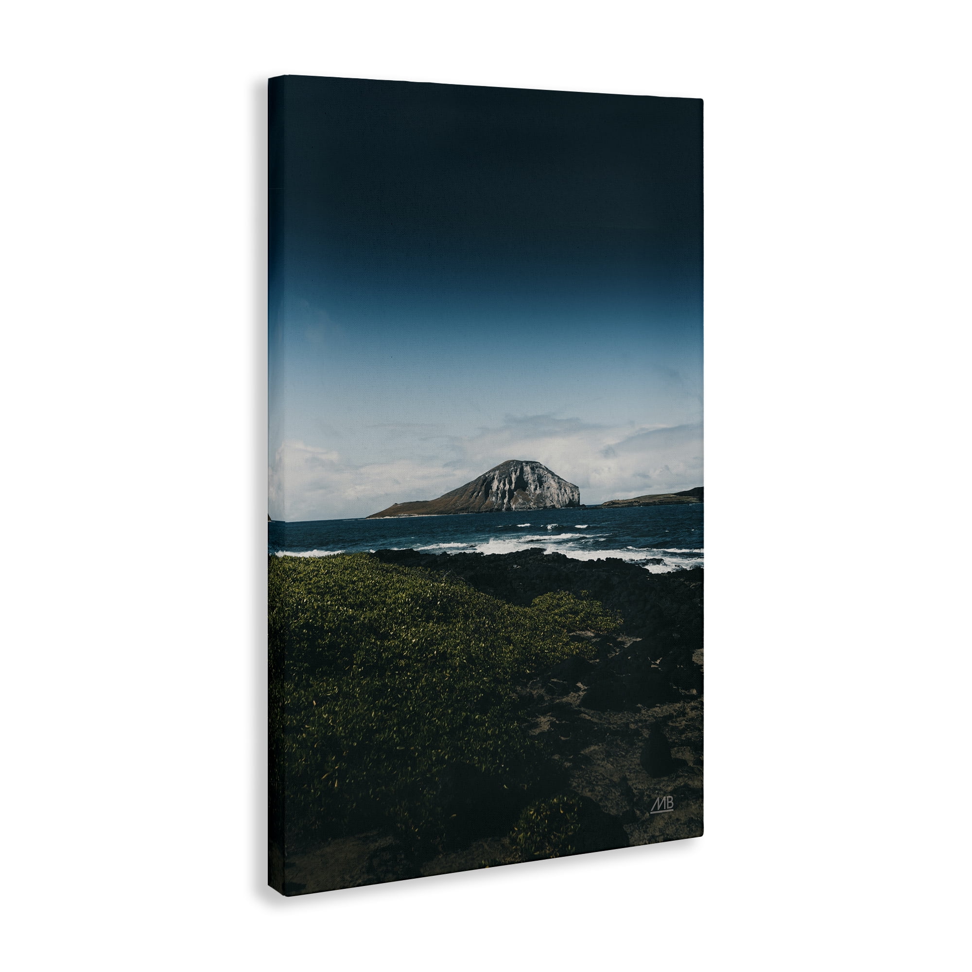 Stupell Industries Hawaiian Rocky Shore Landscape & Nature Photography Wrapped Canvas Art Print Wall Art, 16 x 24