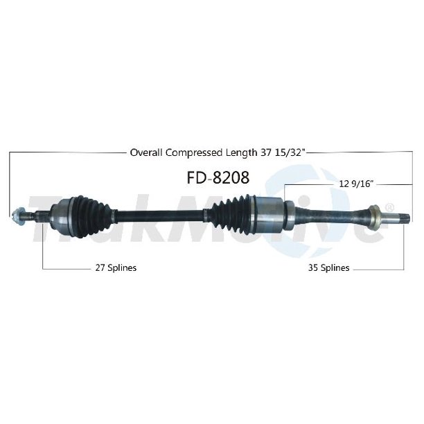 OE Replacement for 20132017 Ford Escape Front Right CV Axle Shaft (S
