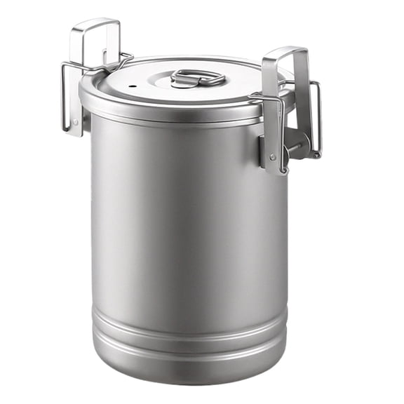 Stainless Steel Outdoor Cookware Pot with Steaming Function for Camping Hiking and Travel Lightweight Durable Rice Soup Cooking Accessory