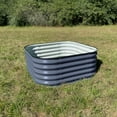 thumbnail image 4 of Vego Garden Raised 17" Tall 4 in 1 Modular Metal Raised Gardening Beds Kit Metal Planter Box Modern Gray, 4 of 11