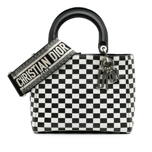 Pre-Owned Authenticated Dior Satchel Calf Black Women (Good)