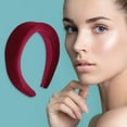 thumbnail image 2 of Unique Bargains 1 Pc Simple Pure Color Headbands for Women Purple Red, 2 of 6