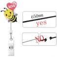 thumbnail image 3 of （Bees）Bee Felt Business Cards Cute Card Clips Business Card Buckles Decorative Card Buckles Id Badge Holder Business Card Clips Card, 3 of 4