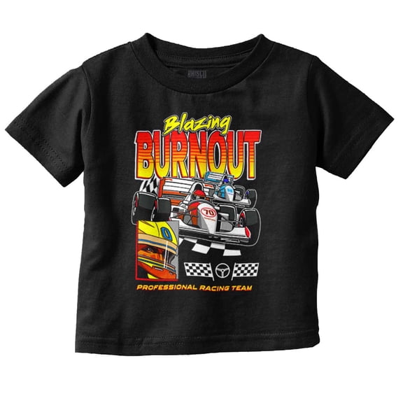 Blazing Burnout Speed Racing Team Youth T Shirt Tee Boys Infant Toddler Brisco Brands 6M