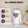 thumbnail image 2 of Art Nouveau Morning Glory Black Outline Art, 20oz Tumbler, 2 of 5