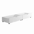 thumbnail image 2 of Donco Kids Contempo Mission Full White Bed with Dual Underbed Drawers, 2 of 5
