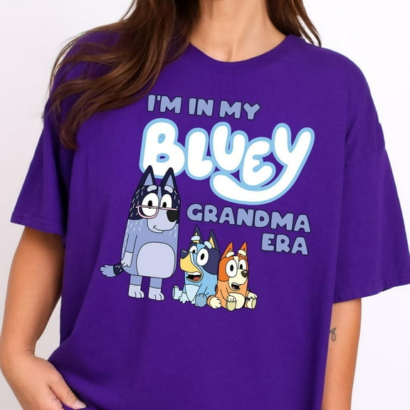In My Bluey Grandma Era, Bluey Grandma Shirt, Bluey Nana Tee, In My Bluey Grammie Era Shirt, Bingo And Bluey Shirt, Bluey Theme Grandma Tee Unisex S-5XL Hot Trending Shirt, Vintage Birthday Gift