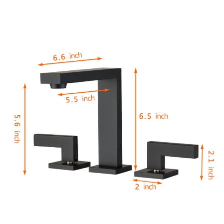 

Widespread 2-Handle High Arc Bathroom Faucet