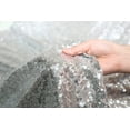 thumbnail image 4 of GFDYREE Sequin Tablecloth, Round, 90", Silver, 4 of 6
