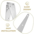 thumbnail image 3 of CHICHUMID Metal Hinges In Silver Galvanized Iron For Smooth Operation In Outdoor Use 1Pack, 3 of 8