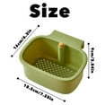 thumbnail image 3 of One-Button Sink Corner Rack: Quick-Drain Self-Cleaning Food Waste Strainer, 3 of 9