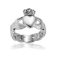 thumbnail image 3 of Coastal Jewelry Stainless Steel Celtic Knot Eternity Claddagh Ring (15mm), 3 of 4
