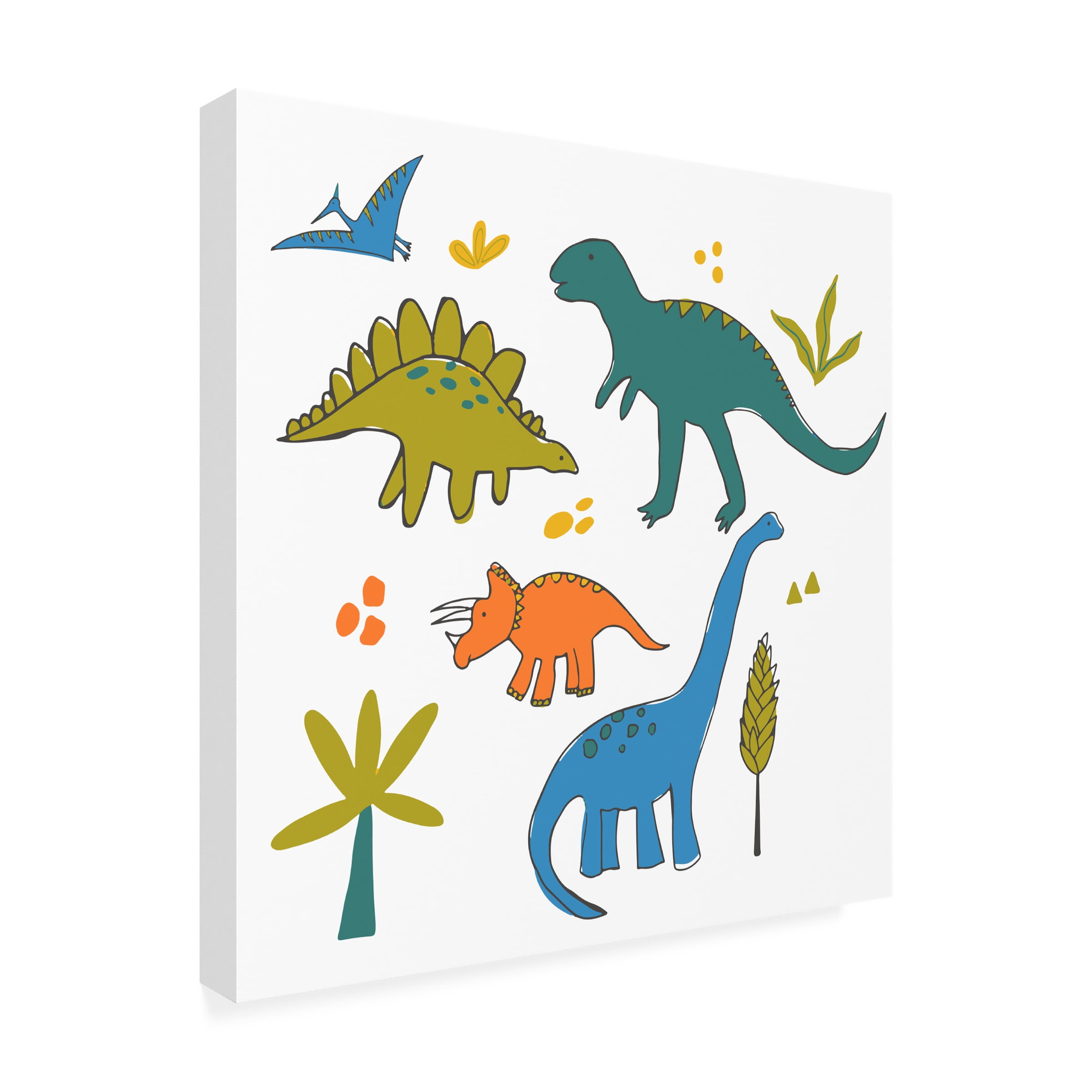 Fiorella Surface Design 'Dino Illustrations 18' Canvas Art