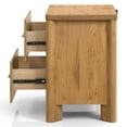 thumbnail image 6 of Furniture of America Gracie Modern Wood 2-Drawer Kids Nightstand with USB Ports, Oak, 6 of 13