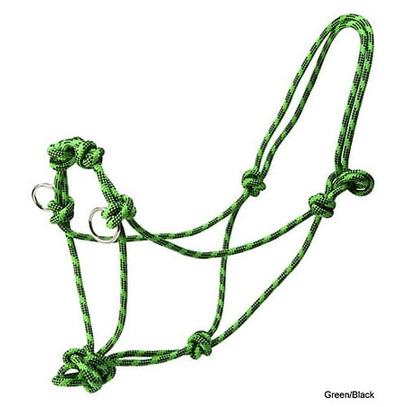 - Basic Poly Side Pull Rope Training Halter Black