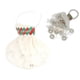 thumbnail image 4 of Streamer Popper - Galleta de papel para tirar a mano, 30 rayas, decoración de confeti para fiesta, hogar, anillo blanco, 4 of 12
