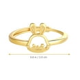thumbnail image 2 of unbranded Anillo Ajustable De En Color Dorado De Cobre Para Mujer Con, 2 of 8