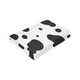 thumbnail image 3 of YFYANG Anti-Pilling Ultra-Soft Micro Fleece Cover Blanket for Bed Sofa, Black Cow Pattern Throw Blanket for All Seasons, 60"x50", 3 of 9