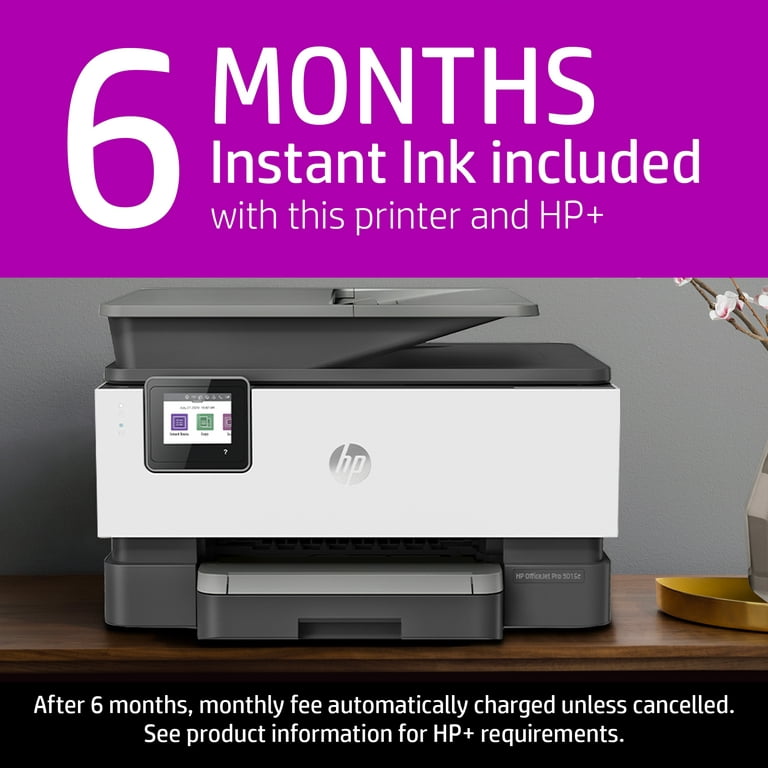 HP Officejet Pro 9015e Multifunction Printer-Color-Copier/Fax/Scanner-32 Mono/32 ppm Color Print-4800x1200 dpi Print-Automatic Duplex Print-25000 Pages-250 sheets Input-Color Flatbed Sca... - Walmart.com