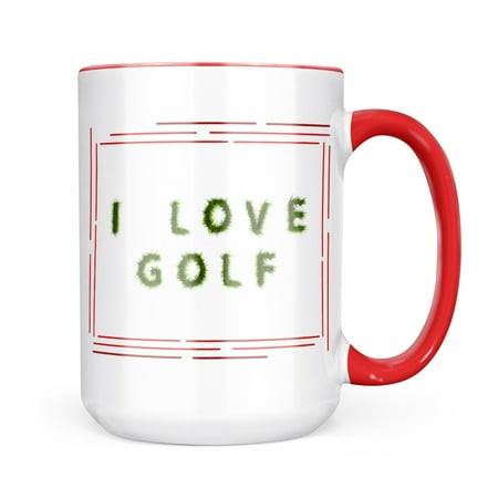 

Neonblond I Love Golf Green Grass Lawn Mug gift for Coffee Tea lovers