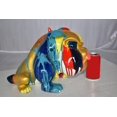 thumbnail image 3 of Nifao Modern Happy Paint Drops Bulldog Statue Made of Resin – Home Decor Sculpture, 14"L x 19"W x 10"H, 3 of 12