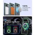 thumbnail image 3 of GFDYREE Magnetic for Google Pixel 7 Pro Case [Compatible with MagSafe][Anti-Fingerprint][Slim Fit][Military Shockproof] Translucent Matte Hard Back Pixel 7 Pro 5G Phone Cover 6.7\u201d, Gree, 3 of 7