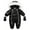 Black, variant on Boys Snow Suit Size 8-10 Winter Coat and Snow Pants Set Overall Windproof Thermal Ski Snow Suits for Toddler Girls White 80