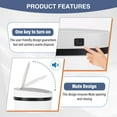 thumbnail image 2 of PayLessHere 13Gal Touchless Trash Can - Stainless Steel Auto Lid for Kitchen，White, 2 of 6