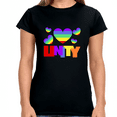 thumbnail image 2 of Unity LGBT Flag Gay Pride Month Rainbow Lesbian Transgender Womens Shirts, 2 of 8