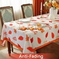 thumbnail image 2 of Fall Tablecloths for Rectangle Tables, Spill Proof Table Cloth with Printed Autumn Leaves, Washable Maple Leaf Table Cover for Thanksgiving Party Holiday Decoration (Rectangle, 60" x 84"), 2 of 6