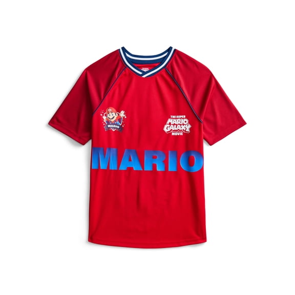 Super Mario Galaxy Movie Boys Graphic Soccer Jersey, Sizes 4-18