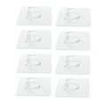 thumbnail image 1 of Gancho adhesivo ganchos para organización del hogar perchas Claro -8pcs Fanmusic Gancho adhesivo, 1 of 7