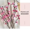 thumbnail image 5 of Artificial Plum Blossom Branch 21 Inch, Single Stem White Flower for Floor Vase, Spring Festival Home Decor, Faux Floral Arrangement, 1 Plum Blossom, 5 of 9
