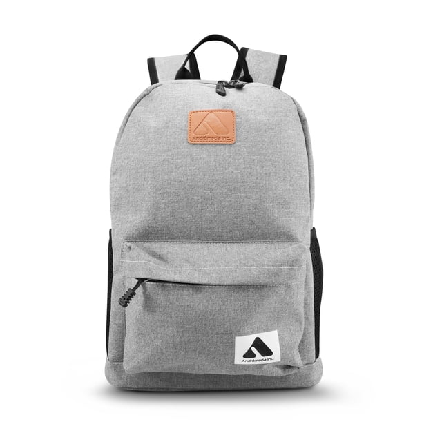 Mochila Escolar Impermeable Idea Nuova con Puerto USB Color Gris