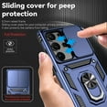 thumbnail image 3 of Dteck for Samsung Galaxy S24 Ultra Case with Screen Protector, Sliding Camera Protection Rotated Ring Kickstand Military Grade Shockproof Protective Cover for Samsung Galaxy S24 Ultra 5G,Blue, 3 of 8