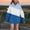 Blue, variant on SERTG Kids Spliced Color Hooded Fashion Casual Hooded Long Sleeved Sweatshirt with Pockets Fall Winter Top Hooded Sweatshirt for Girls 3-14 Years(Black,11-12 Years)