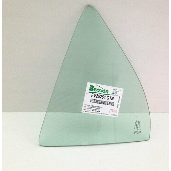 Driver Left Side Rear Vent Glass Vent Window Compatible with Nissan Versa 4 Door Sedan 2012-2019 Models