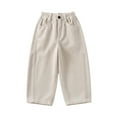 thumbnail image 4 of KVPLBQFD Girls Sweatpants Size 14-16 Cute Pants Grey Sweatpants Blue Pants Toddler Summer Clothes Little Girl Clothes Size 6-7 2 Year Old Girl, Beige 11-12 Years, 4 of 4